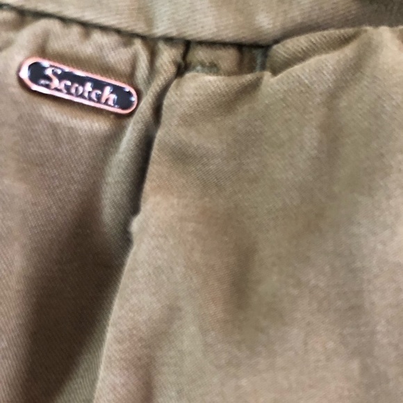 Scotch & Soda Distressed Pants. Army/Military Green. - Picture 6 of 8